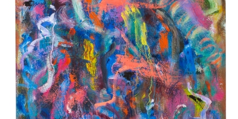 For Now, 2021, oil on canvas, 30 x 23 inches