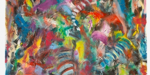 Instinct vs Reason, 2021, oil on canvas, 48 x 36 inches